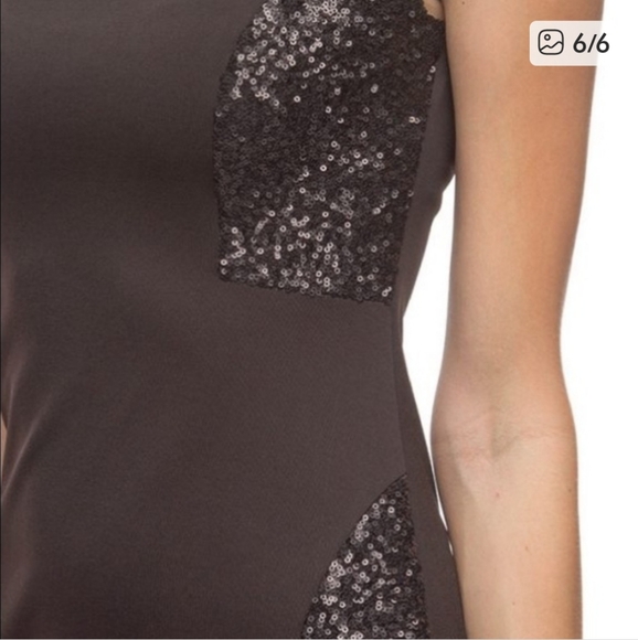 Sequin Sheath Cocktail Party Dress - Picture 3 of 11